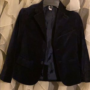 Janie and Jack Size 6 Velvet Blazer
